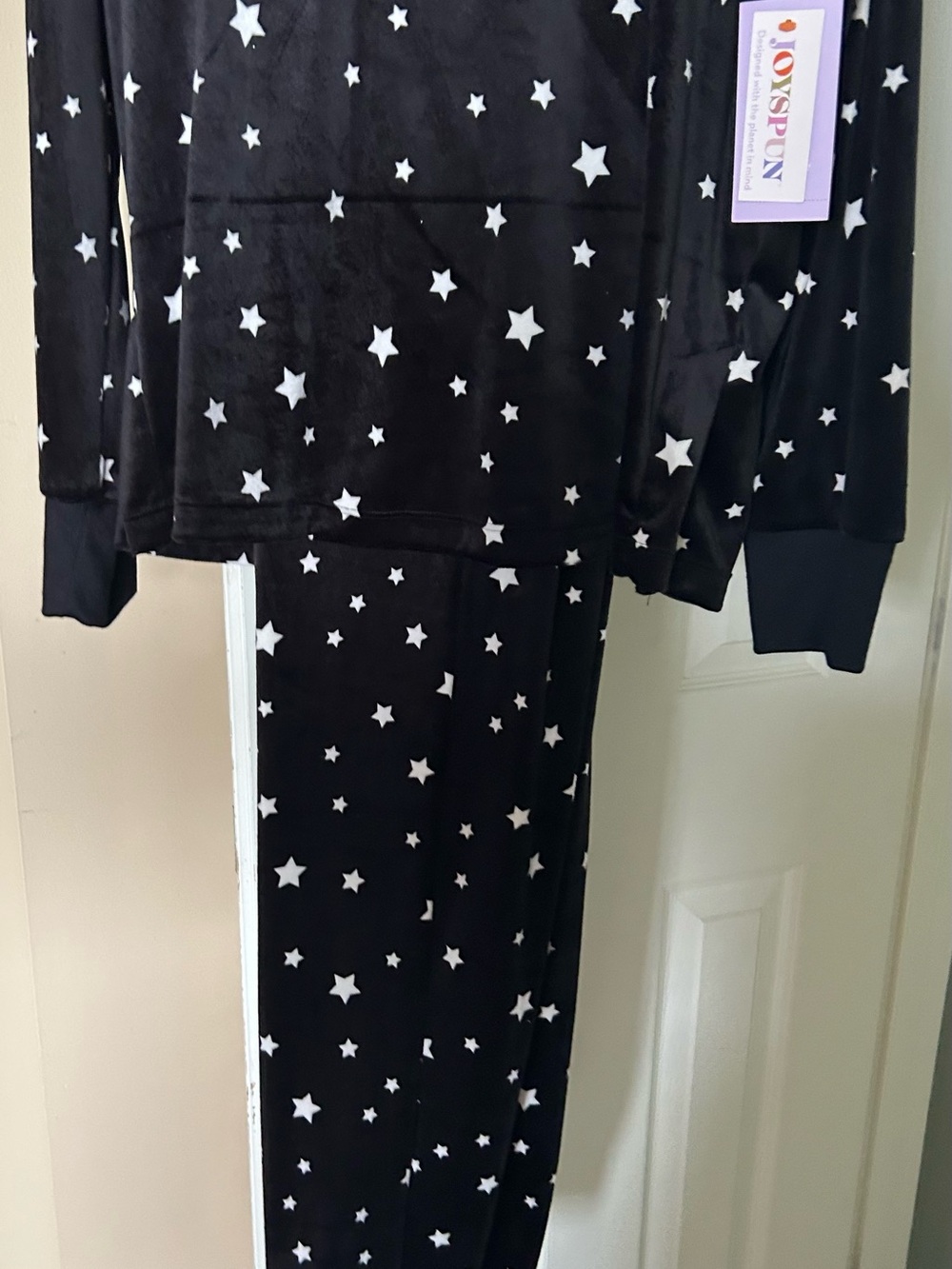 Black 2 piece pajama set - Picture 3 of 8